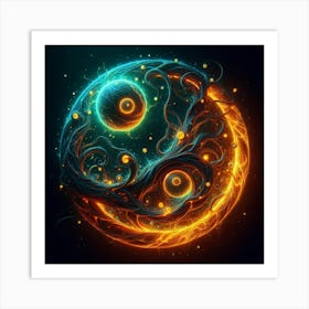 Yin Yang Art Print