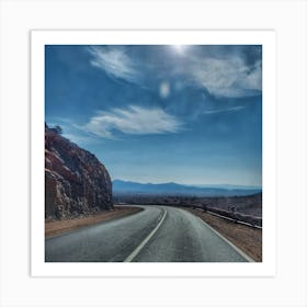 Road In The Desert Art Print