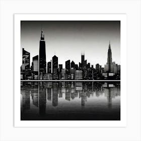 Chicago Skyline 8 Art Print