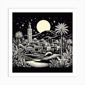 Night In Morocco 1 Art Print