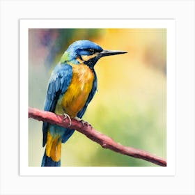 Watercolor Bird (1) Art Print