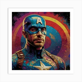 Captain America Art Print