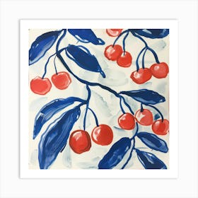 Cherry Painting Matisse Style 3 Art Print