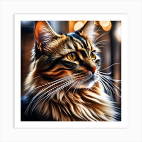 Cat Portrait Art Print