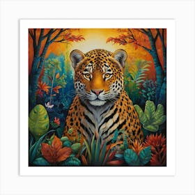 Jaguar In The Jungle Art Print