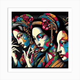 Japan Geisha Visual 59 Art Print