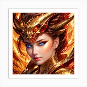 Golden Dragon 1 Art Print