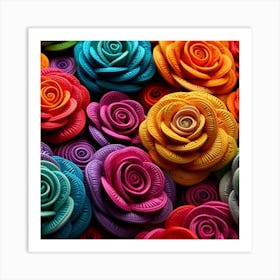 Colorful Roses 17 Art Print