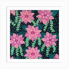 Pink Flowers Art Print