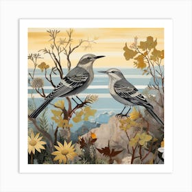 Bird In Nature Mockingbird 2 Art Print