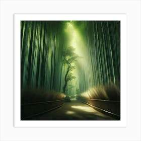 Bamboo grove 1 Art Print