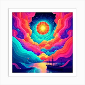 Psychedelic Painting 11 Art Print