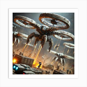 Artillery Drones Olympus Dreadnought Art Print