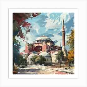 Hagia Sophia Mosque Art Print