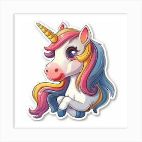 Unicorn Sticker 49 Art Print