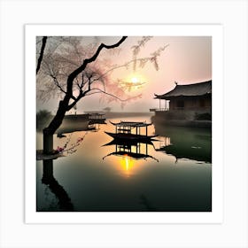 Chinese Sunrise Art Print