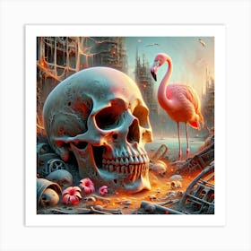 Flamingo Lane Art Print