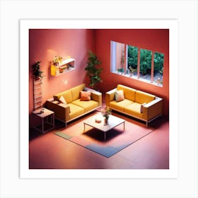 Living Room 100 Art Print