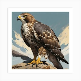 Eagle Can Fly Top On The SKY Art Print