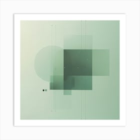 Abstract geometric retro modern illustration Art Print