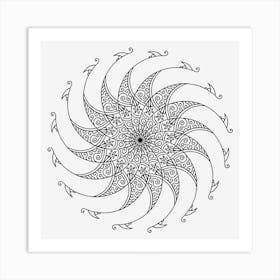 Spiral Mandala 01 Art Print