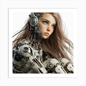 Robot Girl 17 Art Print