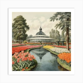 Tulip Garden Art Print