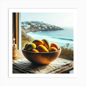 Mangoes On A Table Art Print