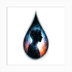 Water Drop Art Print