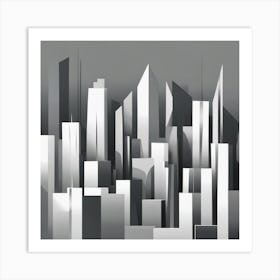 Abstract Cityscape 19 Art Print