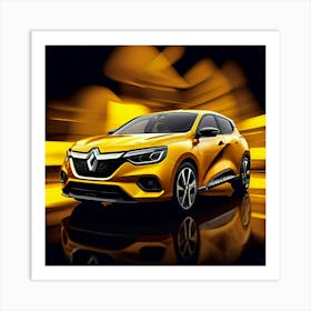 Renault Car Automobile Vehicle Automotive French Brand Logo Iconic Quality Reliable Styli (3) Art Print