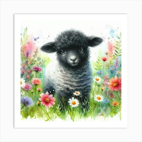 Baby Lamb Art Print