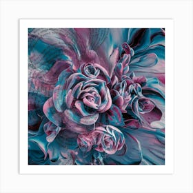 Abstract Roses 1 Art Print