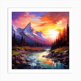 Landscape Painting Art Print