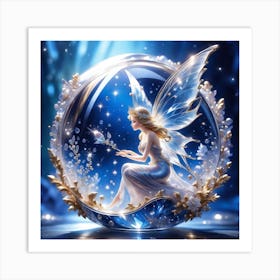 Fairy In A Glass Ball Art Print