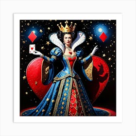 Queen Of Hearts 6 Art Print