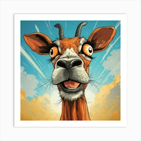 Goat With Big Eyes 1 Art Print