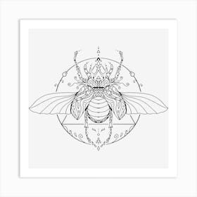 Mandala Insect 04 Art Print