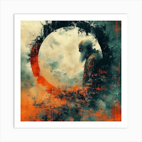 Man In A Circle Art Print