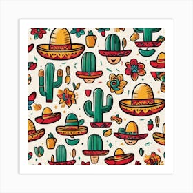 Mexican Pattern 5 Art Print