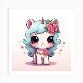 Cute Unicorn 540 Art Print