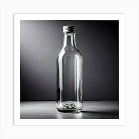 Firefly Minimalistic Transparent Glass Bottle With Smooth Design 73580 (2) Art Print