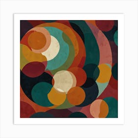 Abstract Circles 8 Art Print