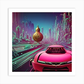 Futuristic Car 5 Art Print