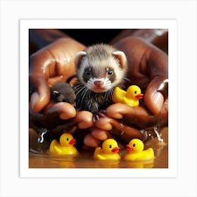 Ferrets Art Print