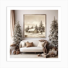 Cabin In The Woods Art Print