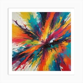 Splatter Painting 6 Art Print