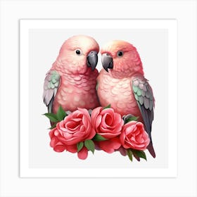 Couple Of Parrots 1 Art Print