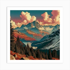 Alpine Serenity 7 1 Art Print