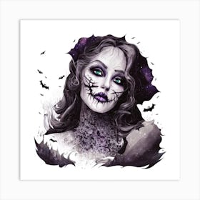 Halloween Girl 2 Art Print